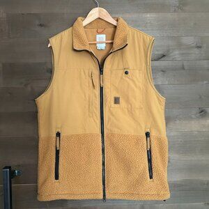 TOPO DESIGNS Subalpine Fleece Khaki Brown Vest ~ Size Large